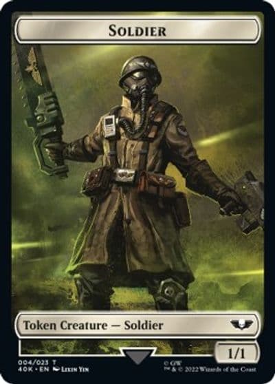 Soldier 004 Vanguard Suppressor Double Sided Token Universes Beyond: Warhammer 40,000 Magic card