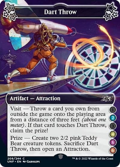 Dart Throw 2 4 5 6 Unfinity Magic card