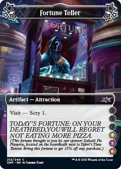 Fortune Teller 4 5 6 Unfinity Magic card