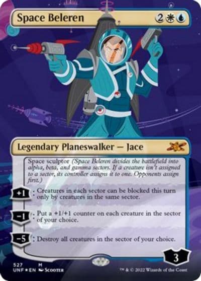 Space Beleren Borderless Galaxy Foil Unfinity Magic card