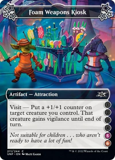 Foam Weapons Kiosk 5 6 Unfinity Magic card