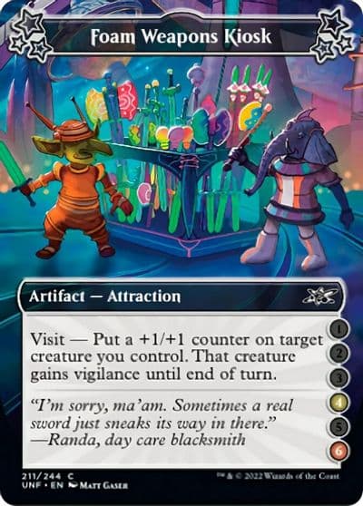 Foam Weapons Kiosk 4 6 Unfinity Magic card