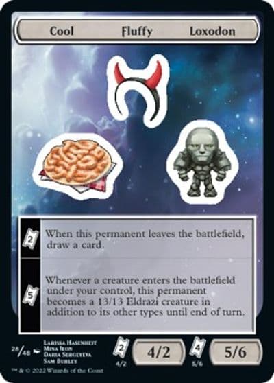 Cool Fluffy Loxodon Unfinity Magic card
