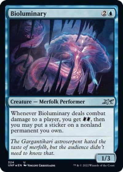 Bioluminary Galaxy Foil Unfinity Magic card