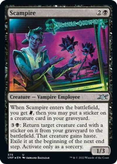 Scampire Galaxy Foil Unfinity Magic card