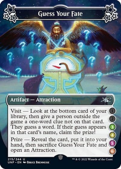 Guess Your Fate 3 4 5 6 Unfinity Magic card