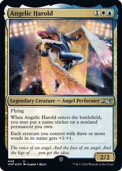 Angelic Harold Galaxy Foil Unfinity Magic card