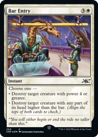 Bar Entry Galaxy Foil Unfinity Magic card