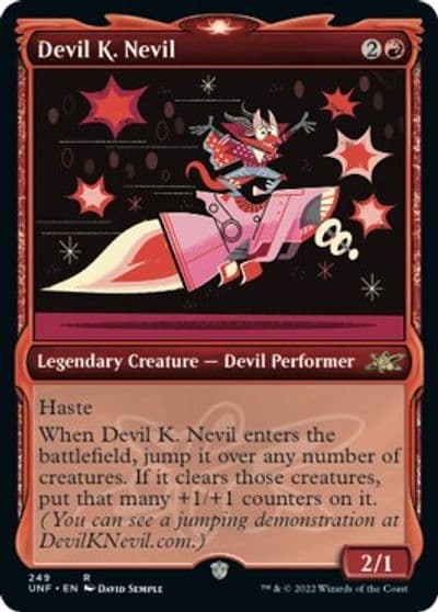 Devil K Nevil Showcase Unfinity Magic card