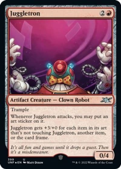 Juggletron Galaxy Foil Unfinity Magic card