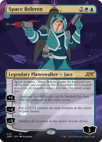 Space Beleren Borderless Unfinity Magic card