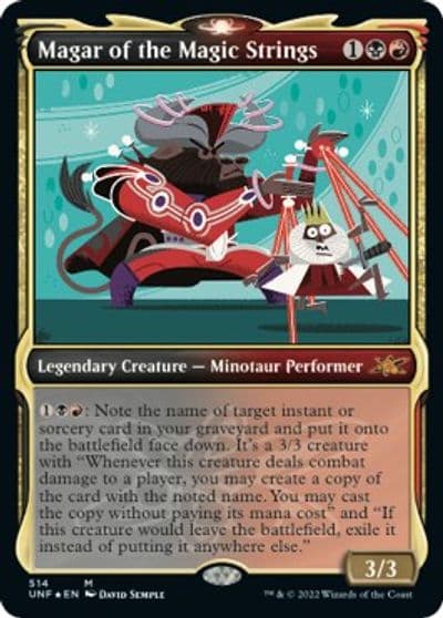 Magar of the Magic Strings Showcase Galaxy Foil Unfinity Magic card