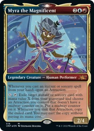 Myra the Magnificent Showcase Galaxy Foil Unfinity Magic card