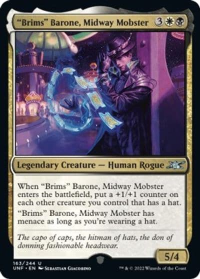 Brims Barone Midway Mobster Unfinity Magic card