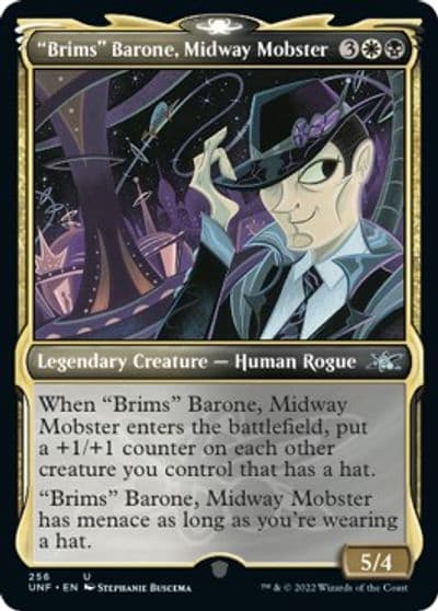 Brims Barone Midway Mobster Showcase Unfinity Magic card