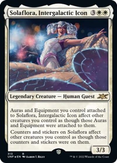 Solaflora Intergalactic Icon Galaxy Foil Unfinity Magic card