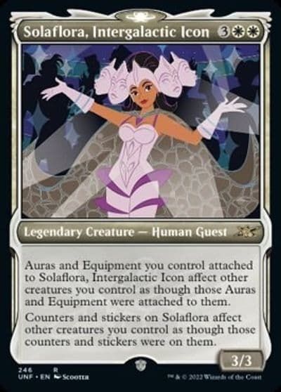 Solaflora Intergalactic Icon Showcase Unfinity Magic card