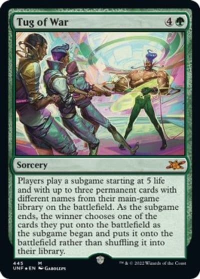 Tug of War Galaxy Foil Unfinity Magic card