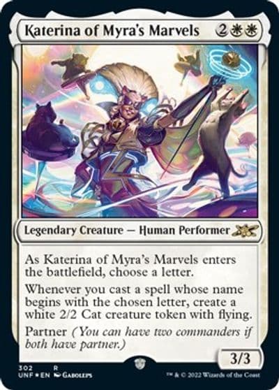 Katerina of Myras Marvels Galaxy Foil Unfinity Magic card