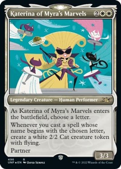 Katerina of Myras Marvels Showcase Unfinity Magic card