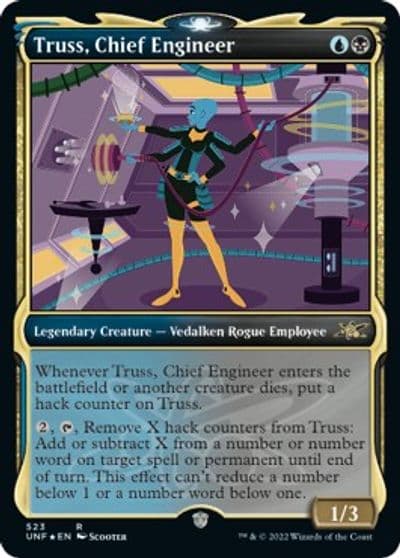 Truss Chief Engineer Showcase Galaxy Foil Unfinity Magic card