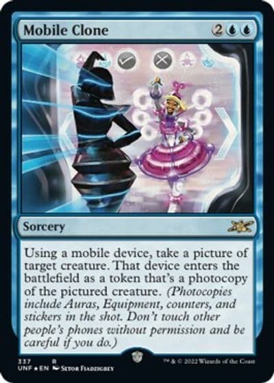 Mobile Clone Galaxy Foil Unfinity Magic card