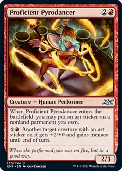 Proficient Pyrodancer Unfinity Magic card