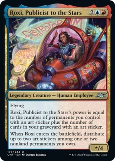 Roxi Publicist to the Stars Unfinity Magic card