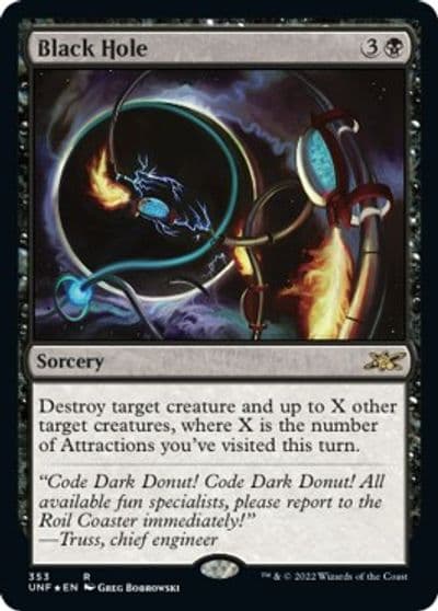 Black Hole Galaxy Foil Unfinity Magic card
