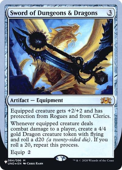 Sword of Dungeons and Dragons The List Reprints Magic card