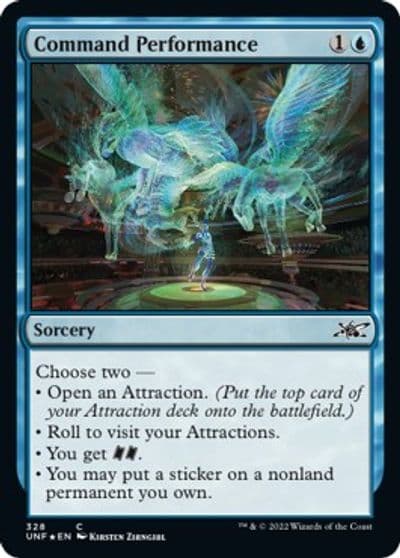 Command Performance Galaxy Foil Unfinity Magic card