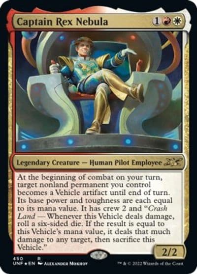 Captain Rex Nebula Galaxy Foil Unfinity Magic card