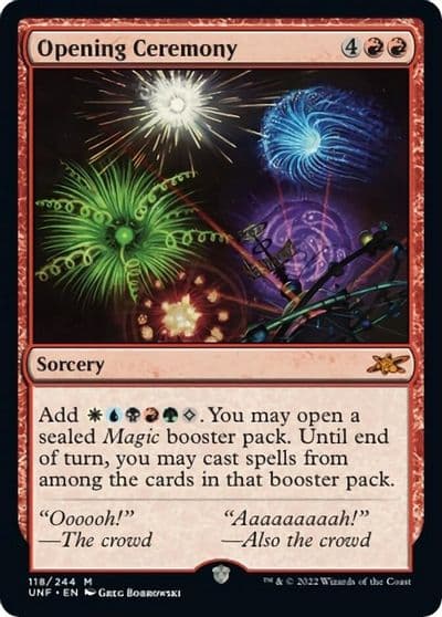 Opening Ceremony Unfinity Magic card