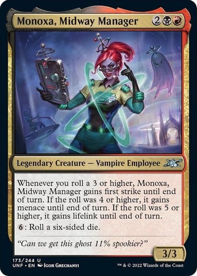Monoxa Midway Manager Unfinity Magic card