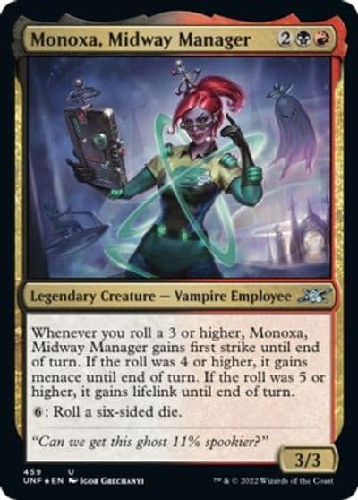 Monoxa Midway Manager Galaxy Foil Unfinity Magic card