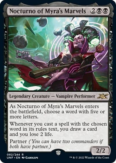 Nocturno of Myras Marvels Unfinity Magic card
