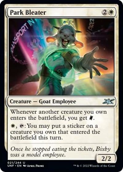 Park Bleater Unfinity Magic card