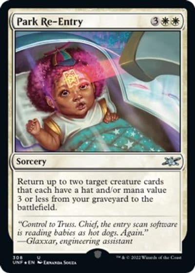 Park Re Entry Galaxy Foil Unfinity Magic card