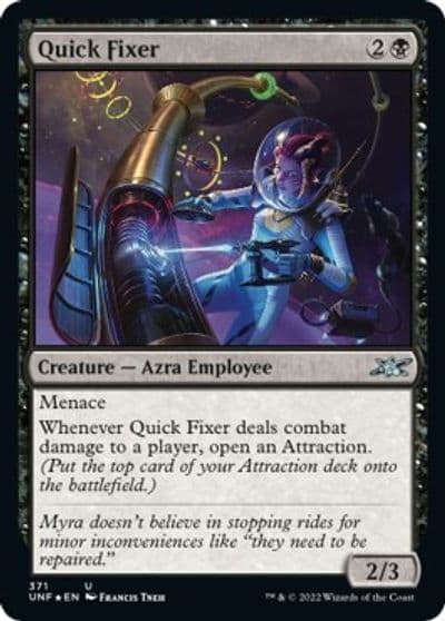 Quick Fixer Galaxy Foil Unfinity Magic card
