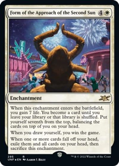 Form of the Approach of the Second Sun Galaxy Foil Unfinity Magic card