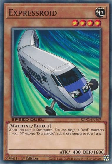 Expressroid Speed Duel GX: Midterm Paradox Yu-Gi-Oh! card