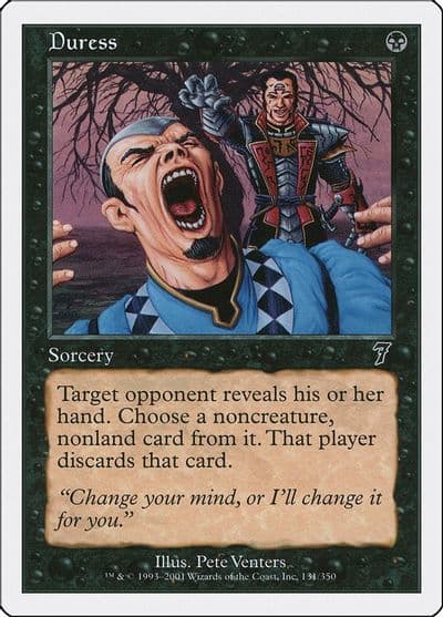 Duress 7th Edition Magic card