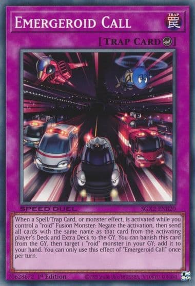 Emergeroid Call Speed Duel GX: Midterm Paradox Yu-Gi-Oh! card
