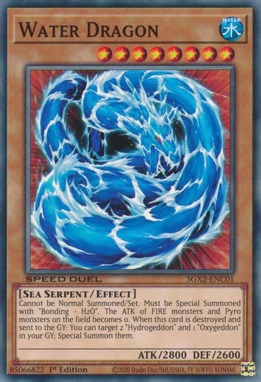 Water Dragon Speed Duel GX: Midterm Paradox Yu-Gi-Oh! card