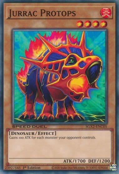 Jurrac Protops Speed Duel GX: Midterm Paradox Yu-Gi-Oh! card