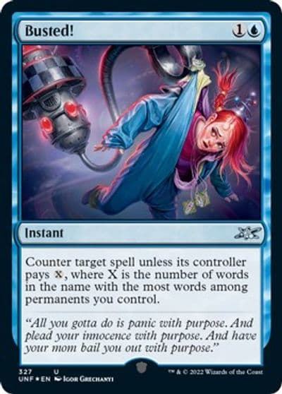 Busted Galaxy Foil Unfinity Magic card
