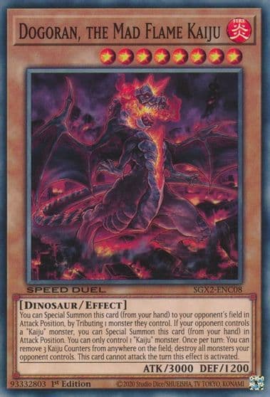 Dogoran the Mad Flame Kaiju Speed Duel GX: Midterm Paradox Yu-Gi-Oh! card