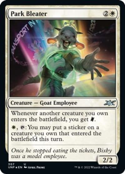 Park Bleater Galaxy Foil Unfinity Magic card