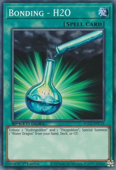 Bonding H2O Speed Duel GX: Midterm Paradox Yu-Gi-Oh! card