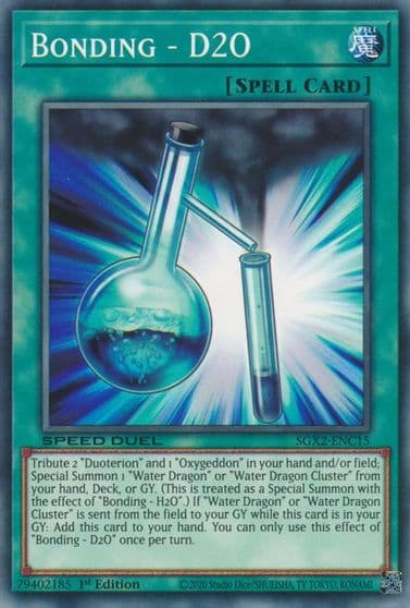 Bonding D2O Speed Duel GX: Midterm Paradox Yu-Gi-Oh! card